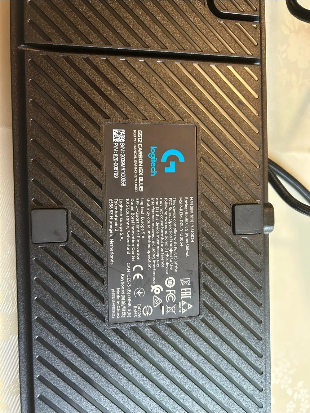Logitech Gamer Keyboard